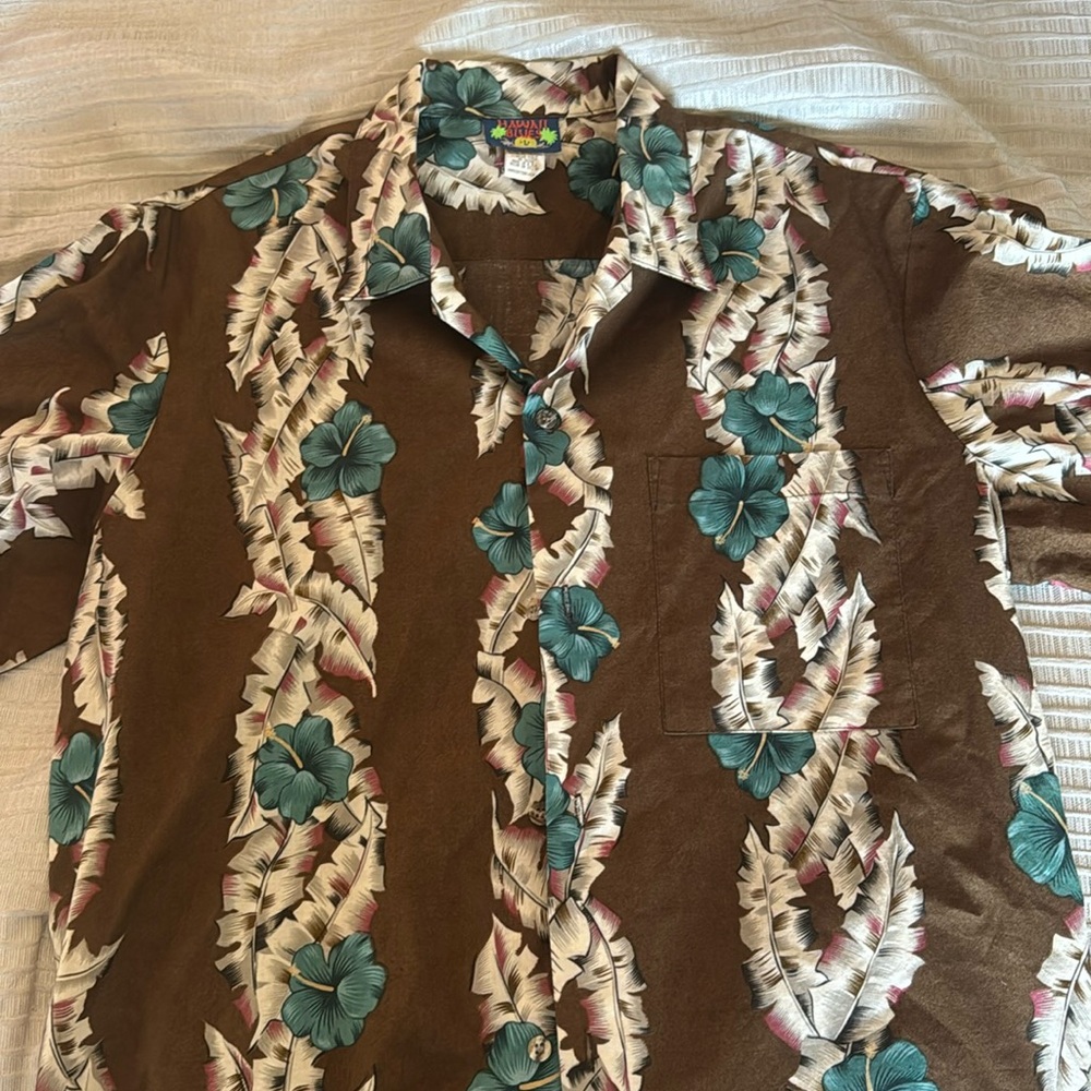 Vintage Hawaiian Men's Button Up Shirt